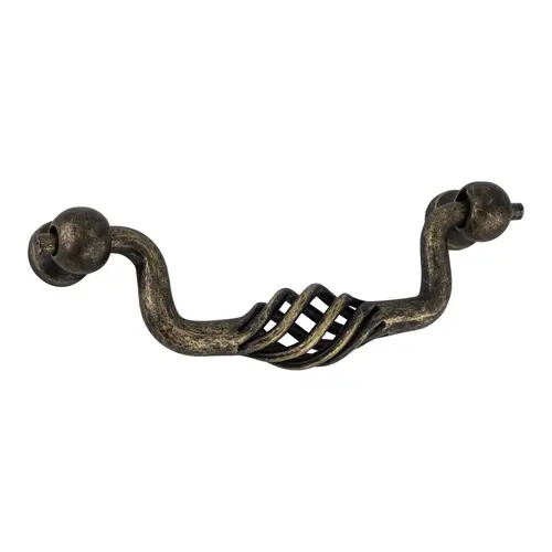 Birdcage Cabinet Pull For Kitchen And Cabinets Hardware Weathered Brass - pack of 10