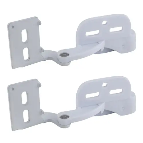 Amerock CM2606W White Marathon Knife Cabinet Door Hinge White 1/2" Pair