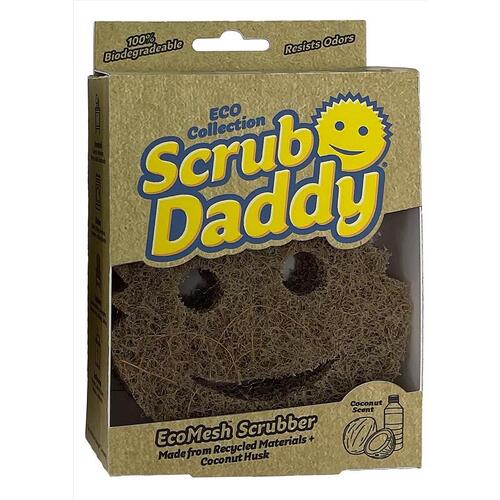 Scrubber Sponge Eco Daddy Medium Duty For Kitchen Brown
