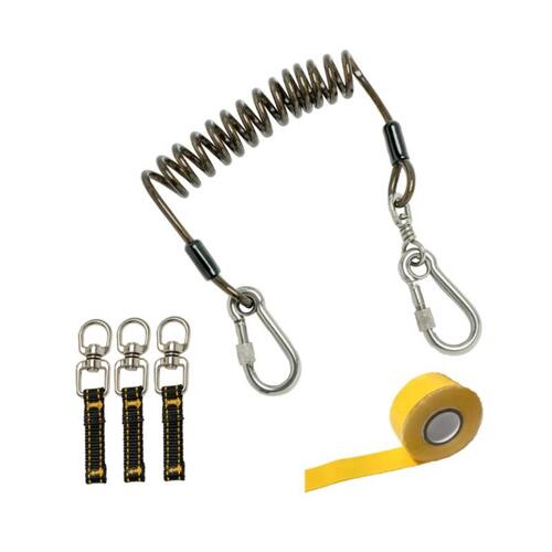 DEWALT DXDP910150 Coiled Tool Tether Kit Polyester 2 lb. cap. Assorted Assorted