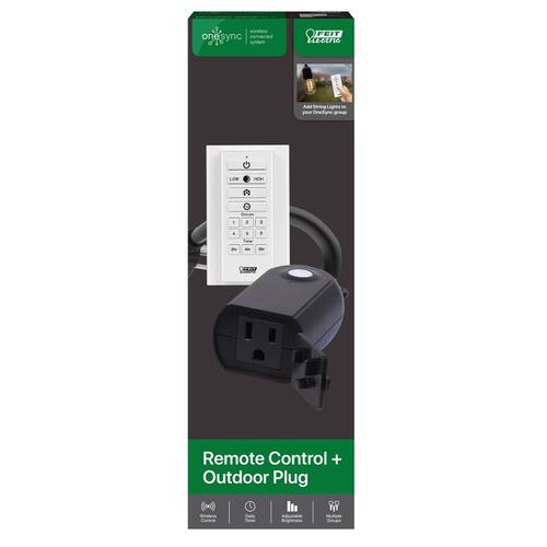 Feit Electric SYNC/PLUG/REM Plug Adapter and Remote Onesync 1 ft. L Black