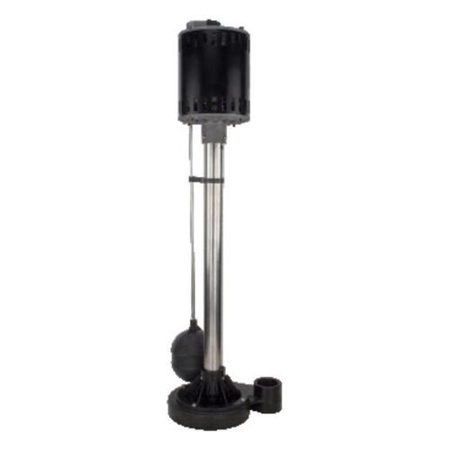 Sump Pump 1/3 HP 3000 gph Thermoplastic Vertical Float Switch AC Pedestal