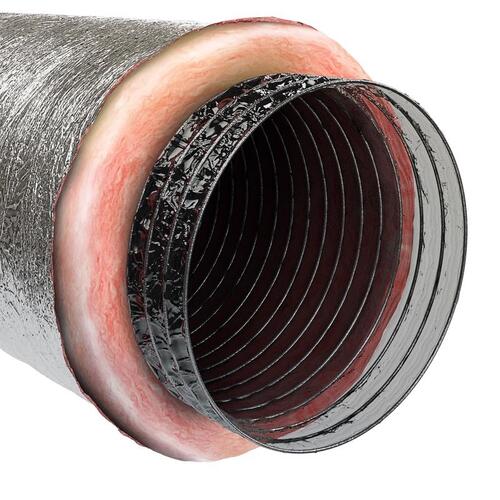 Duct R6.0 25 ft. L X 12" D Silver Poly Silver