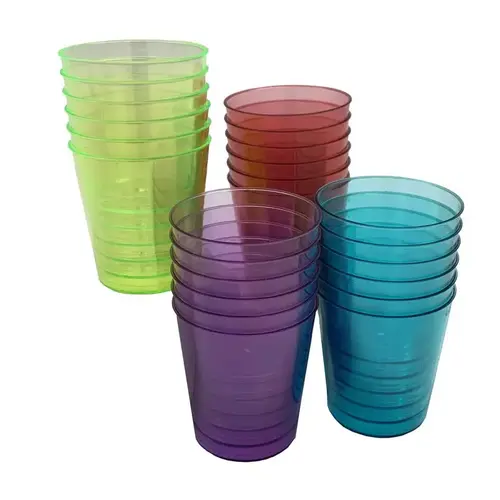 Disposable Shot Glass 1 oz Assorted Polyethylene Assorted