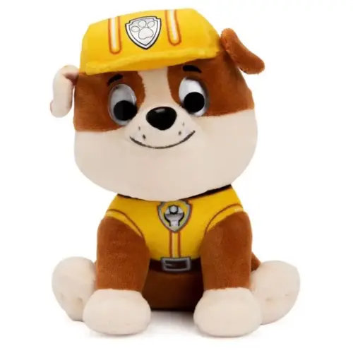 Plush Toy Paw Patrol Construction Worker Rubble Polyester Mulitcolored Mulitcolored