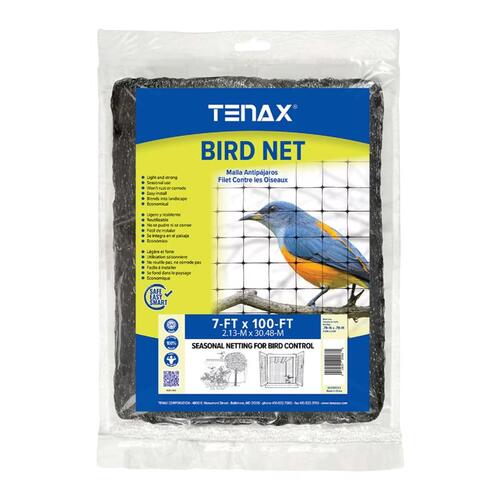Tenax 2A220063 NET BIRD POLY BLACK 7 X 100FT