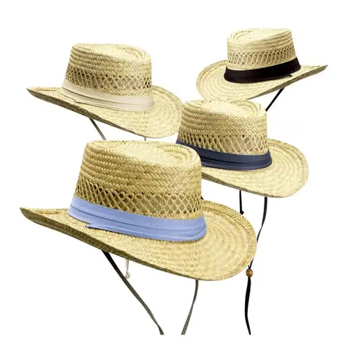 Hat Gambler Natural Assorted Natural - pack of 12