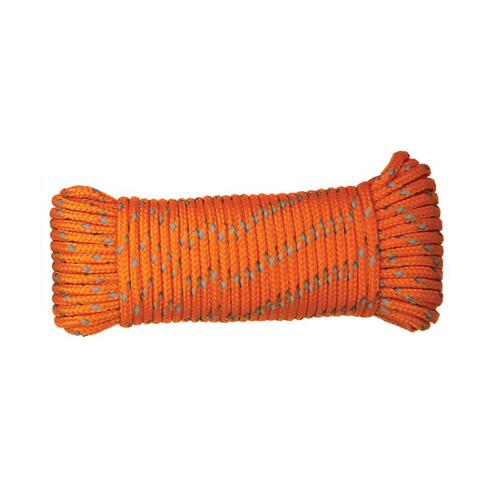 Rope 5/32" D X 50 ft. L Orange Diamond Braided Polypropylene Orange