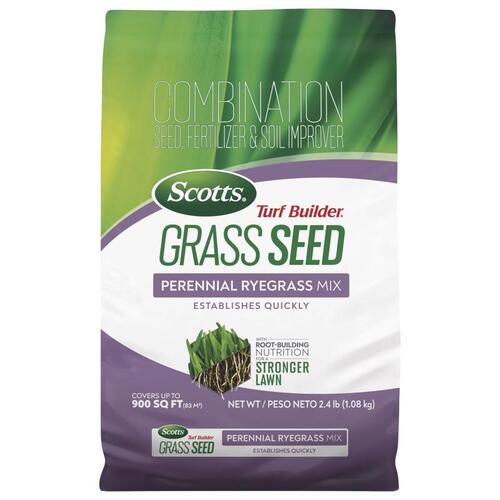 Fertilizer/Seed/Soil Improver Turf Builder Perennial Ryegrass Sun or Shade 2.4 lb