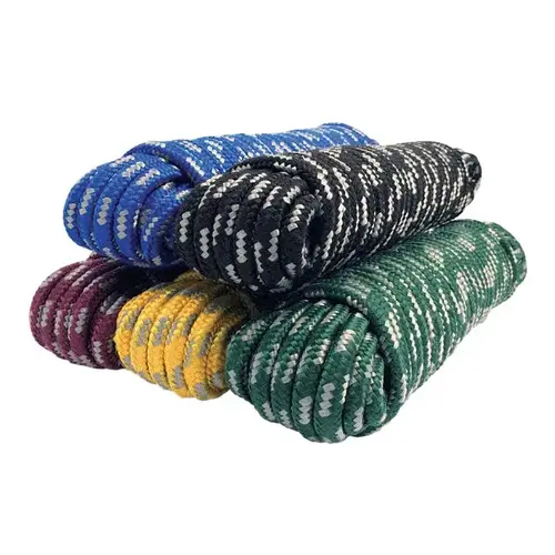 Rope 3/8" D X 100 ft. L Assorted Diamond Braided Polypropylene Assorted