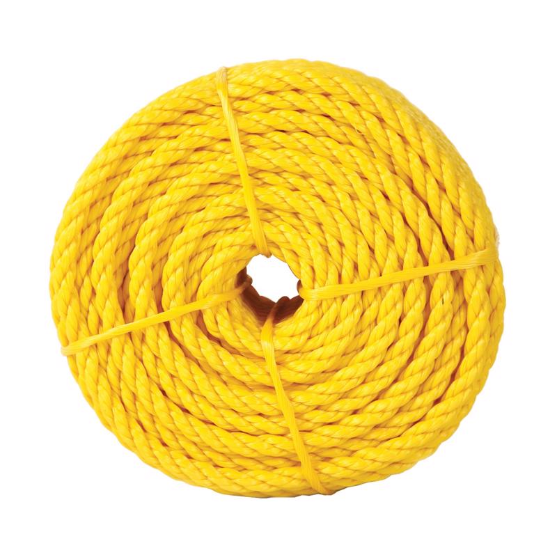 Koch 5001235 Rope 3/8" D X 50 ft. L Yellow Twisted Polypropylene Yellow