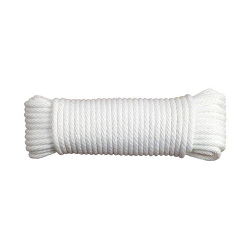 Clothesline Rope 3/16" D X 50 ft. L White Diamond Braided Polypropylene White