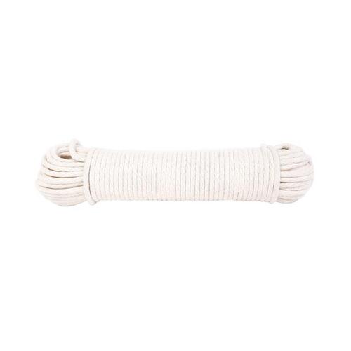Koch 5610725 Clothesline Rope 7/32" D X 100 ft. L Natural Solid Braided Cotton Natural