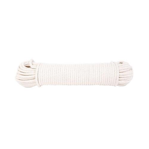 Sash Cord 1/4" D X 50 ft. L Natural Solid Braided Cotton Poly Blend Natural