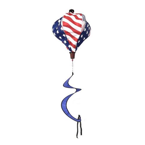 Balloon Spinner Multicolored Polyester 55" H Patriotic Stars and Stripes Multicolored - pack of 24