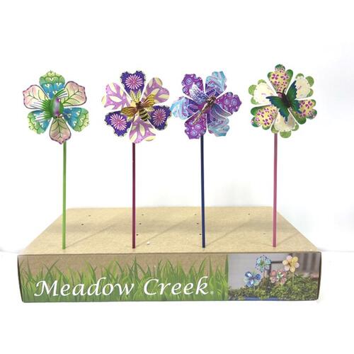 Outdoor Spinner Assorted Iron 17.5" H Butterfly, Bee, Dragonfly or Hummingbird Assorted