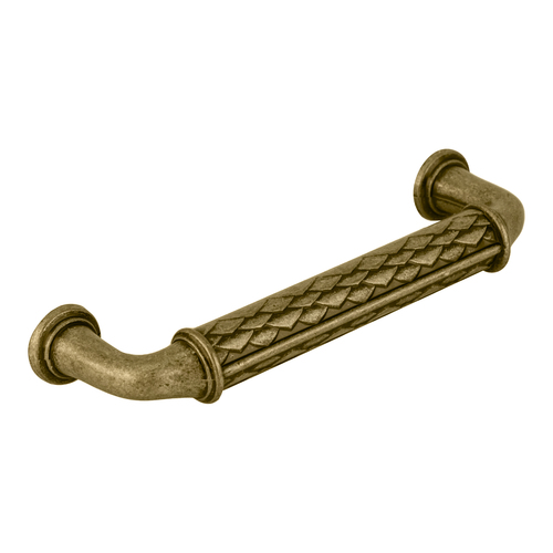 Padma Collection Cabinet Pull 3 3/4" Center to Center Distressed Brass