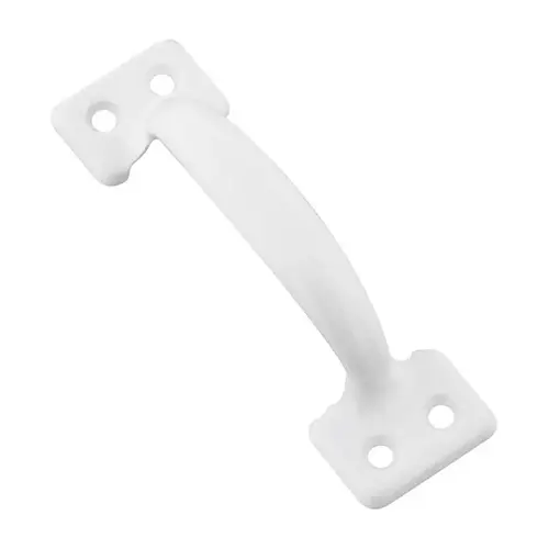 Sash Lift Handle 4" L White Steel Universal White