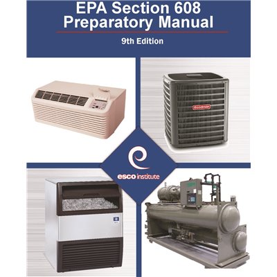 National Brand Alternative 608PM9 HVAC EPA 608 Certification Preparatory Manual English