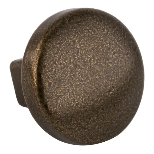 Mushroom Round Cabinet Knob For Kitchen And Cabinet Hardware 1-1/4" Dia Rustic Brass - pack of 20