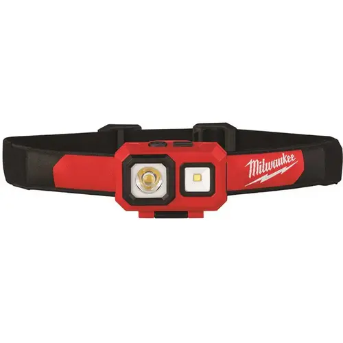 450 Lumens LED Spot/Flood Headlamp Red and Black