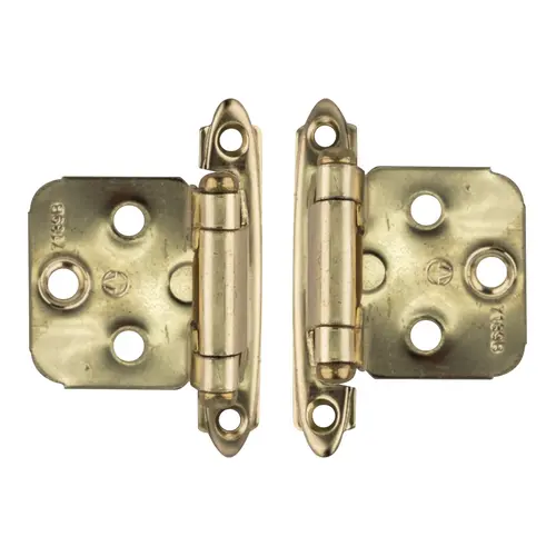 Face Frame Mount Self-Closing Cabinet Hinge For Variable Overlay Kitchen Door Polished Bras - 2 per pack x200 packs