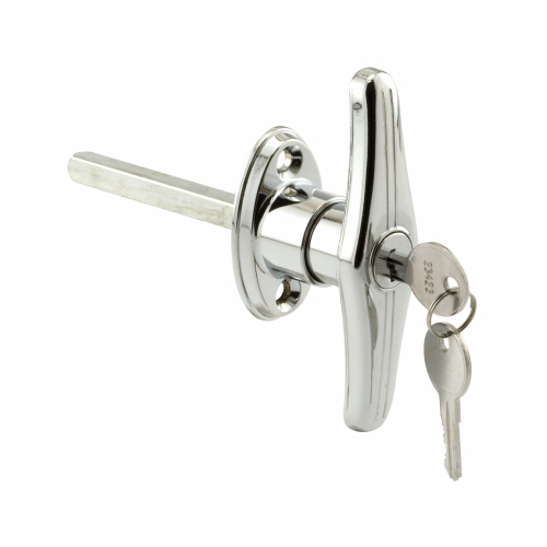 Prime-Line GD 52122 T-Locking Handle, 5/16 in L Shaft, Zinc, Chrome