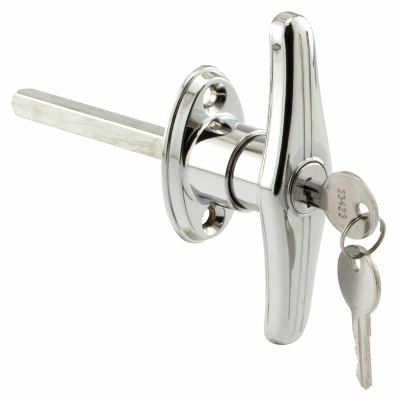 Prime-Line GD 52122 T-Locking Handle, 5/16 in L Shaft, Zinc, Chrome