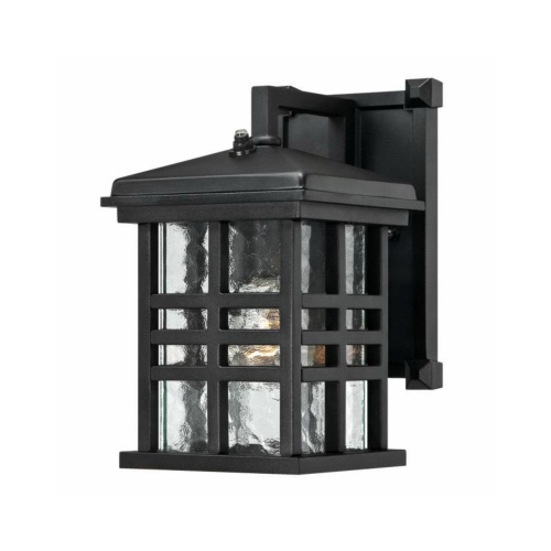 Westinghouse 62045 Caliste Series 00 Outdoor Wall Lantern, Aluminum Fixture, Textured Black Fixture