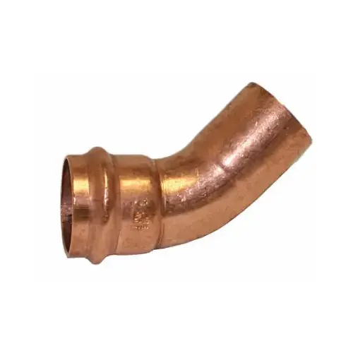 3/4 In. FTG by Press Copper Pipe Elbow, 45 Degrees