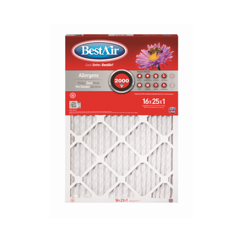 16x25x1 Furnace Filter - pack of 6