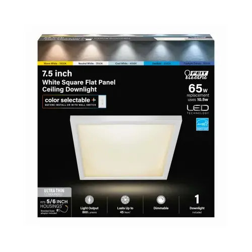 Feit 74208/6WYCA 7.5" SQ FLT Panel Light