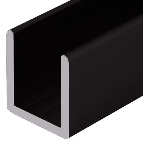 Oil Rubbed Bronze 1/2" Fixed Panel Shower Door Deep U-Channel -  60" Length - pack of 50