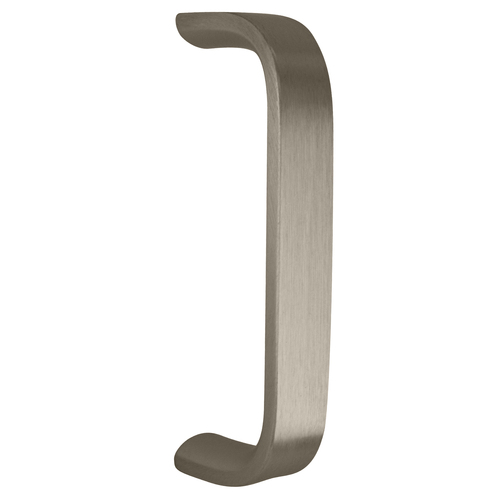 6" Straight Door Pull, 1" Flat and 1-1/2" Clearance Satin Nickel Finish