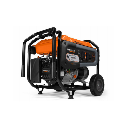 8125/6500-Watt Gasoline Powered Portable Generator With Cosense Black/Orange