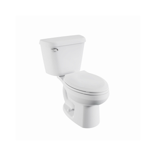 Colony Complete Toilet, Elongated Bowl, 1.6 gpf Flush, 12 in Rough-In, 15 in H Rim, White