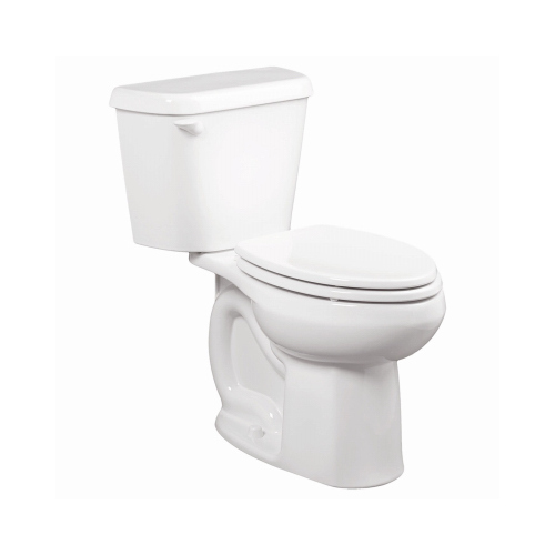 American Standard 751CA101.020 Colony Series Complete Toilet, Elongated Bowl, 1.28 gpf Flush, 12 in Rough-In, White