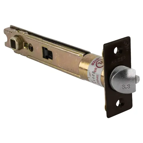 Hager 018296 5" Square Corner Dead Latch with 1" Face Oil Rubbed Bronze Finish