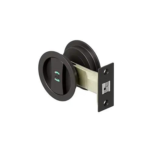 SLIDING DOOR ROUND PRIVACY LOCK in Oil-rubbed Bronze