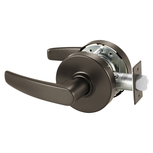 Grade 1 Passage Cylindrical Lock, B Lever, Non-Keyed, Dark Oxidized Bronze Finish, Not Handed Dark Oxidized Bronze