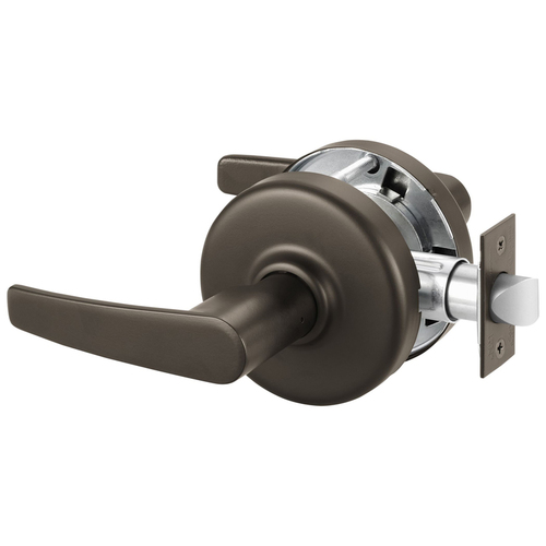 Grade 2 Passage or Closet Cylindrical Lock, Armstrong Lever, Dark Oxidized Bronze Finish, Non-handed, 5" Backset Dark Oxidized Bronze