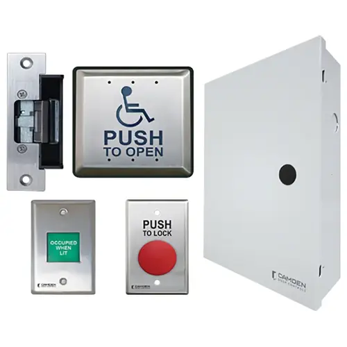 BARRIER FREE RESTROOM CONTROL KIT Satin Stainless Steel