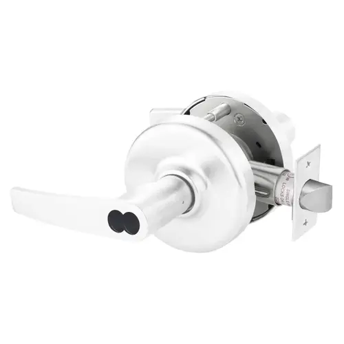 Grade 2 Entrance or Office Cylindrical Lock, Armstrong Lever, Corbin Russwin 6-Pin LFIC Less Core, White Suede Powder Coat Finish, Non-handed White Suede Powder Coat