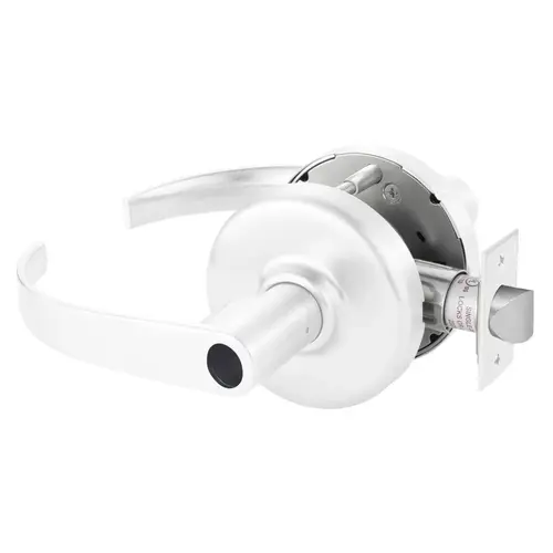 Grade 2 Storeroom or Closet Cylindrical Lock, Princeton Lever, Less Conventional Cylinder, White Suede Powder Coat Finish, Non-handed White Suede Powder Coat