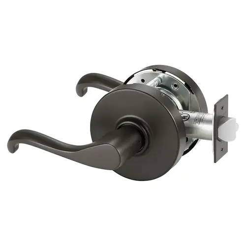 Grade 1 Passage Cylindrical Lock, Y Lever, Non-Keyed, Dark Oxidized Bronze Finish, Not Handed Dark Oxidized Bronze