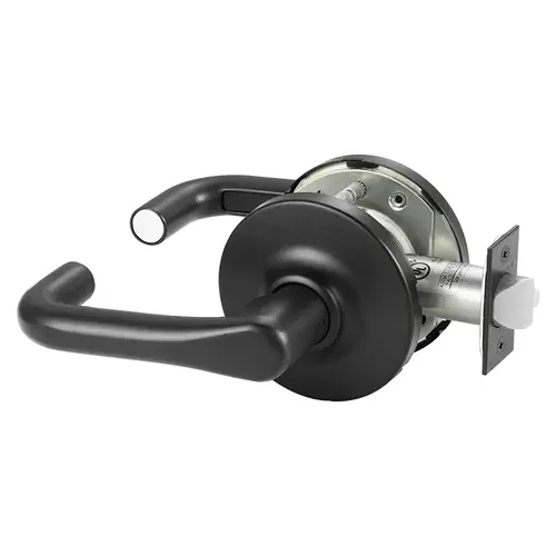 Grade 1 Passage Cylindrical Lock, J Lever, Non-Keyed, Black Suede Powder Coat Finish, Not Handed Black Suede Powder Coat