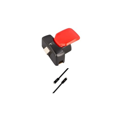 Gaab T242-04 Emergency Touch Pad Kit Pad With Two Point Latch For Single Doors Black/Red
