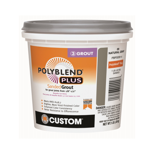 Custom Building Products PBPG091-4 LB GRY Sanded Grout