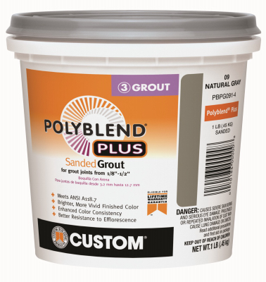 Custom Building Products PBPG091-4 LB GRY Sanded Grout