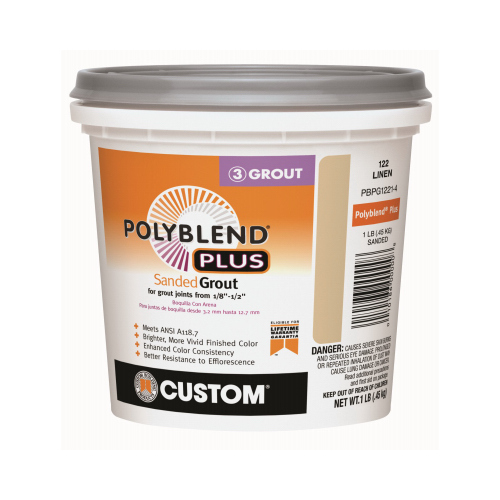 Custom Building Products PBPG1221-4 LB Linen Sanded Grout